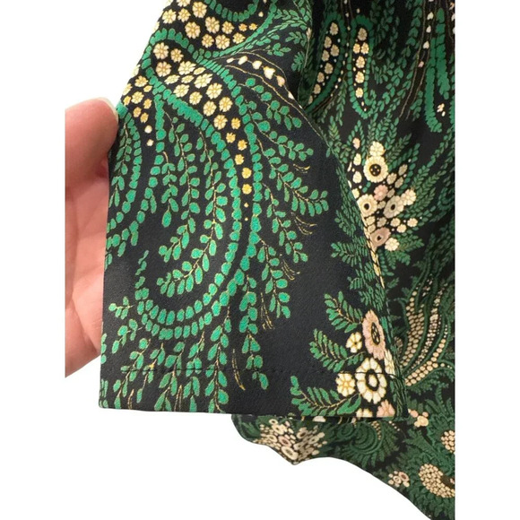 Isani for Target Long Sleeve Mini Floral Green and Black, Size S, Pre-Owned - Picture 3 of 10